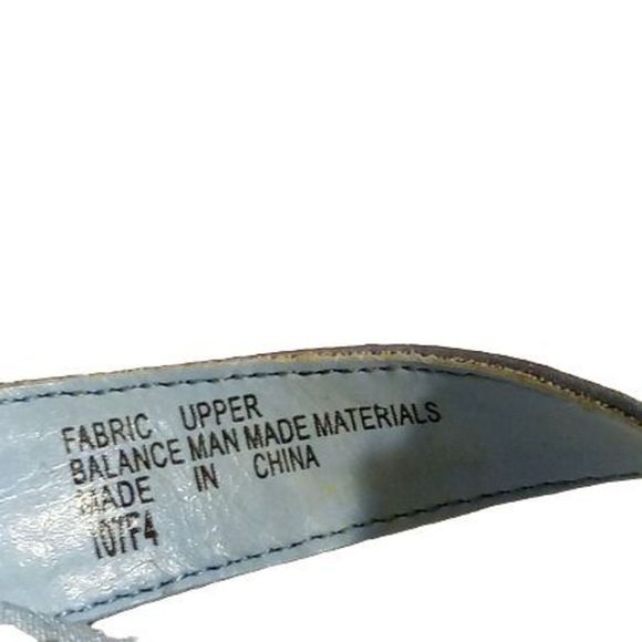 Fanfares Blue Square Toe Sandals Women's Size 7 - Picture 6 of 7